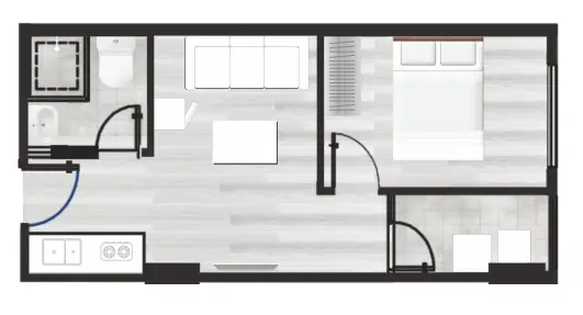 1 Bedroom Plan