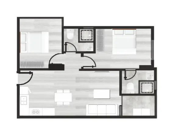 2 Bedroom Plan
